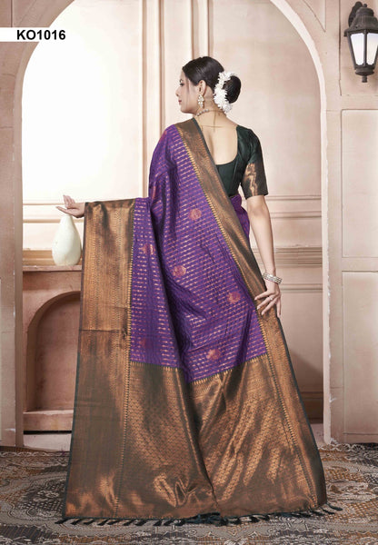 Koyal Ko1001 To Ko1016 3 Of Kanjivaram Silk Sarees Supplier