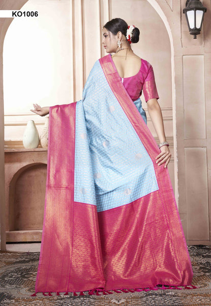 Koyal Ko1001 To Ko1016 3 Of Kanjivaram Silk Sarees Supplier