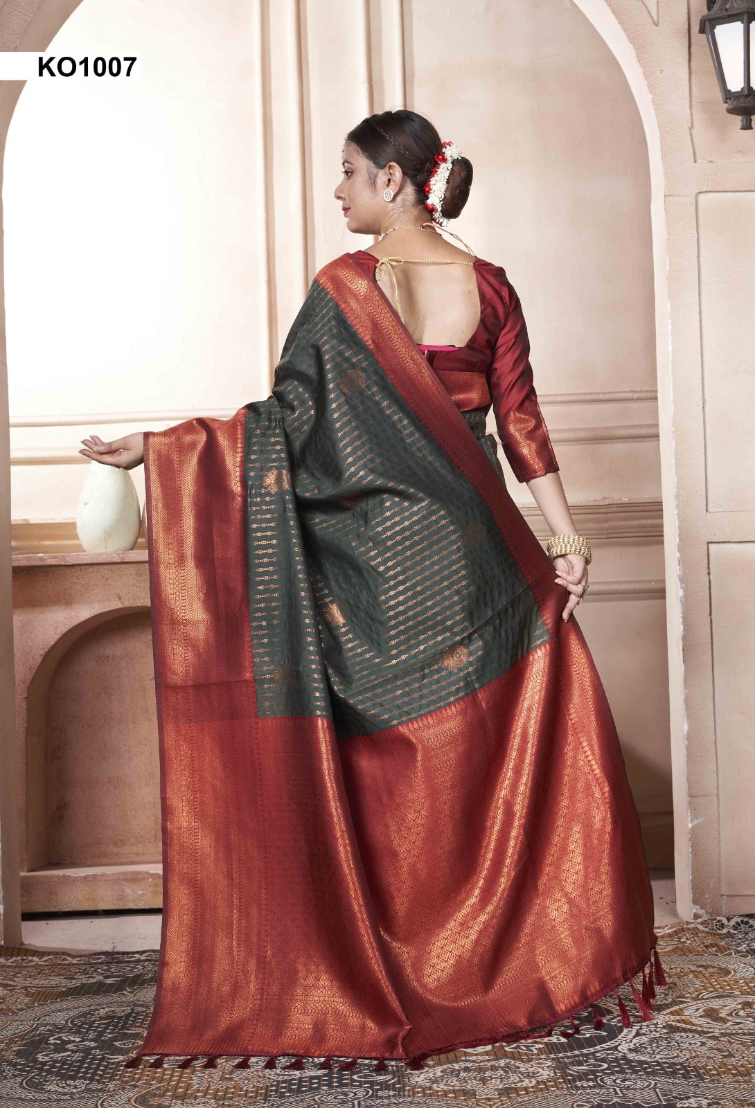 Koyal Ko1001 To Ko1016 3 Of Kanjivaram Silk Sarees Supplier