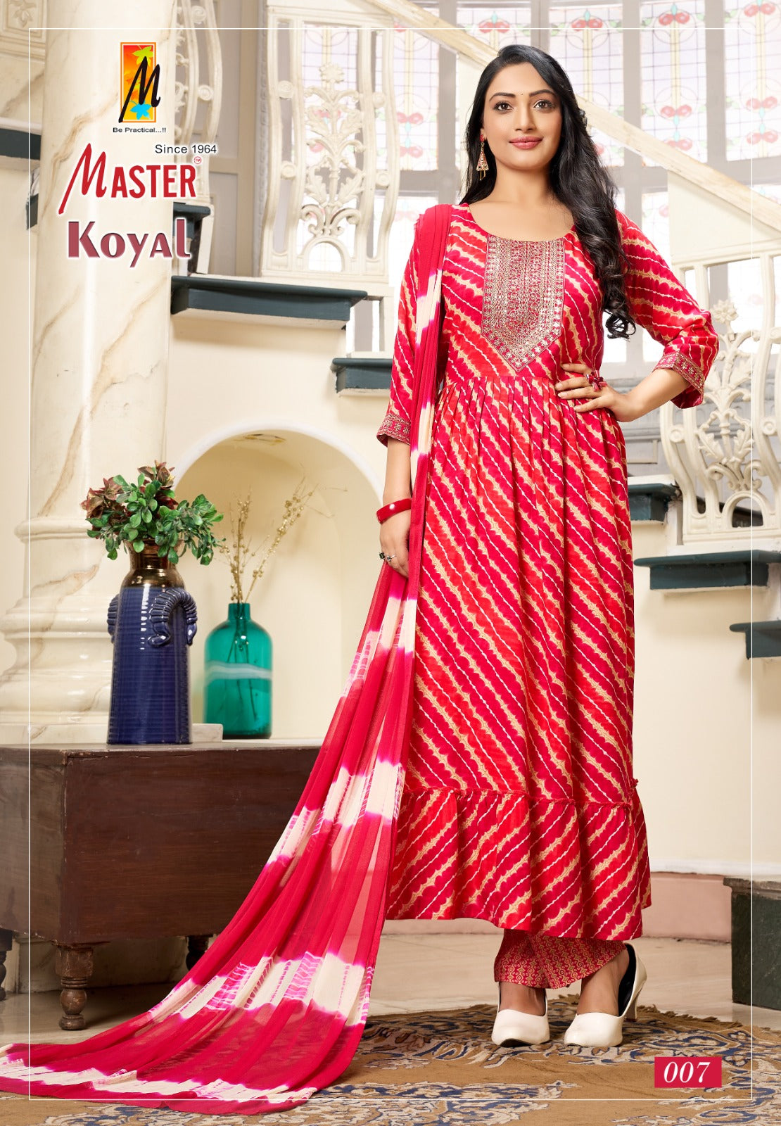 Koyal Master Rayon Foil Readymade Anarkali Suits Supplier Gujarat