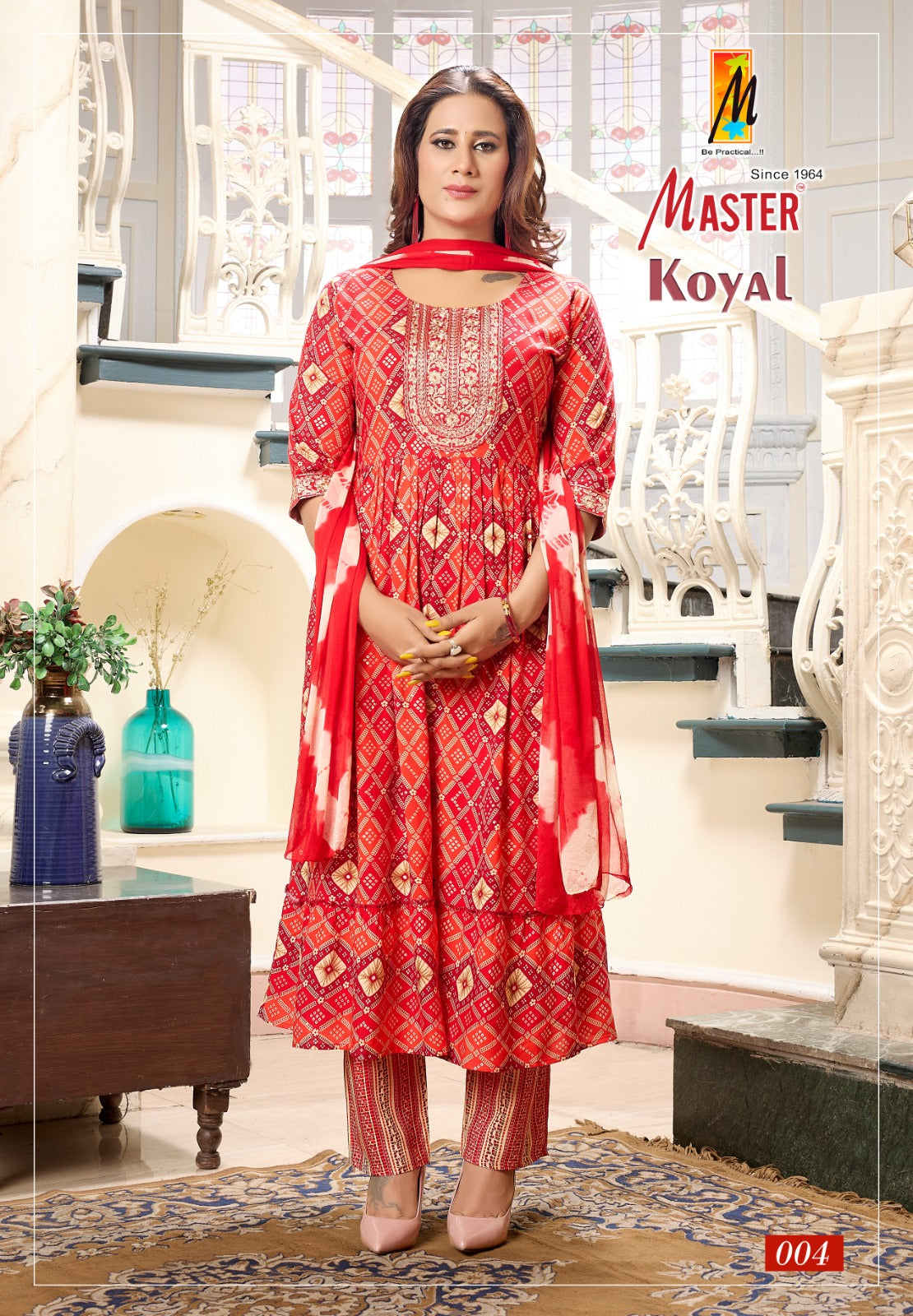 Koyal Master Rayon Foil Readymade Anarkali Suits Supplier Gujarat