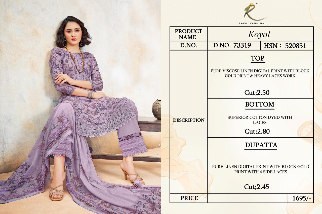 Koyal Rakhi Fashion Pure Viscose Pant Style Suits Exporter Gujarat