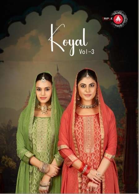 Koyal Vol 3 Triple Aaa Viscose Muslin Pant Style Suits Manufacturer