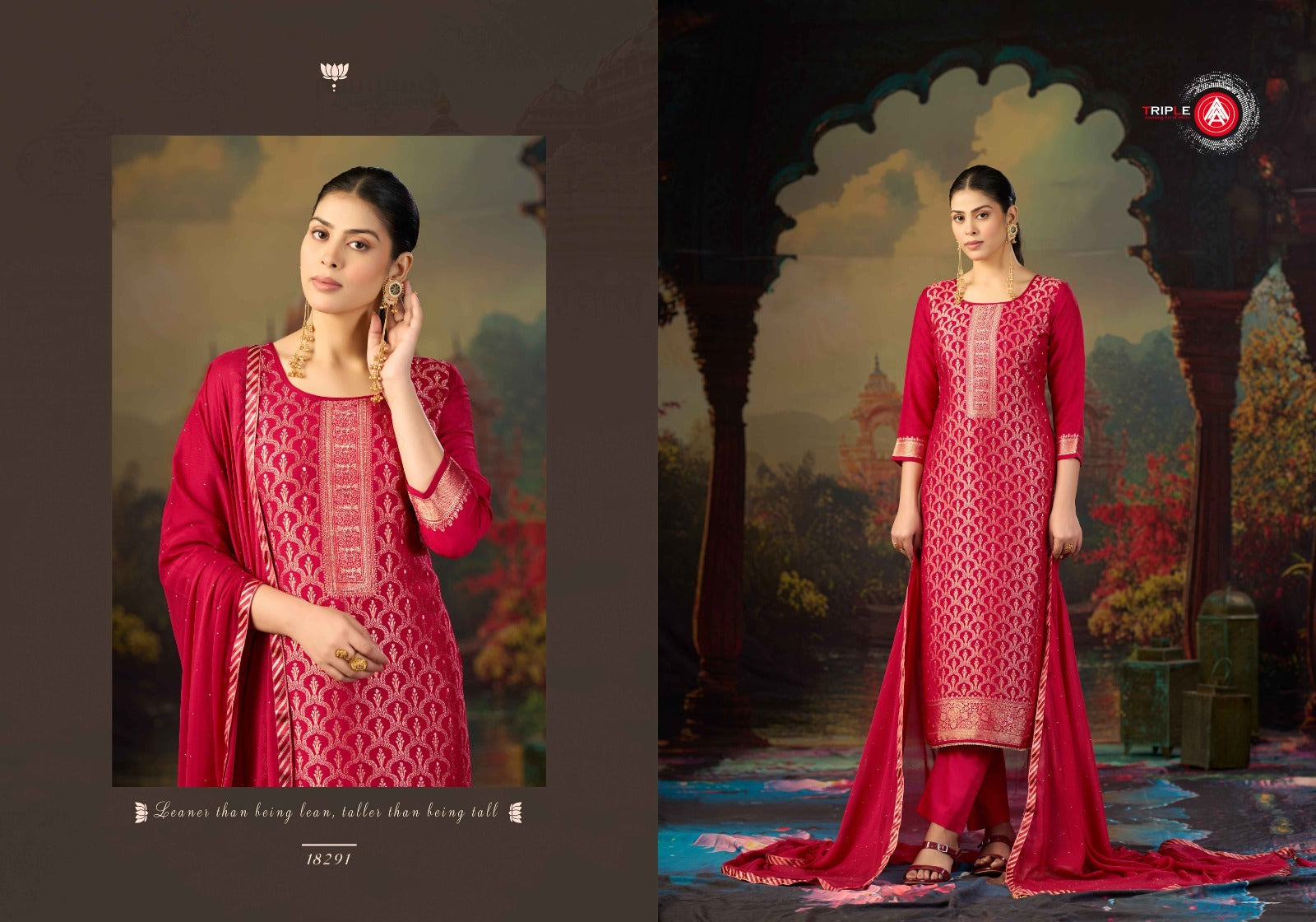 Koyal Vol 6 Triple Aaa Muslin Jacquard Pant Style Suits Manufacturer Ahmedabad