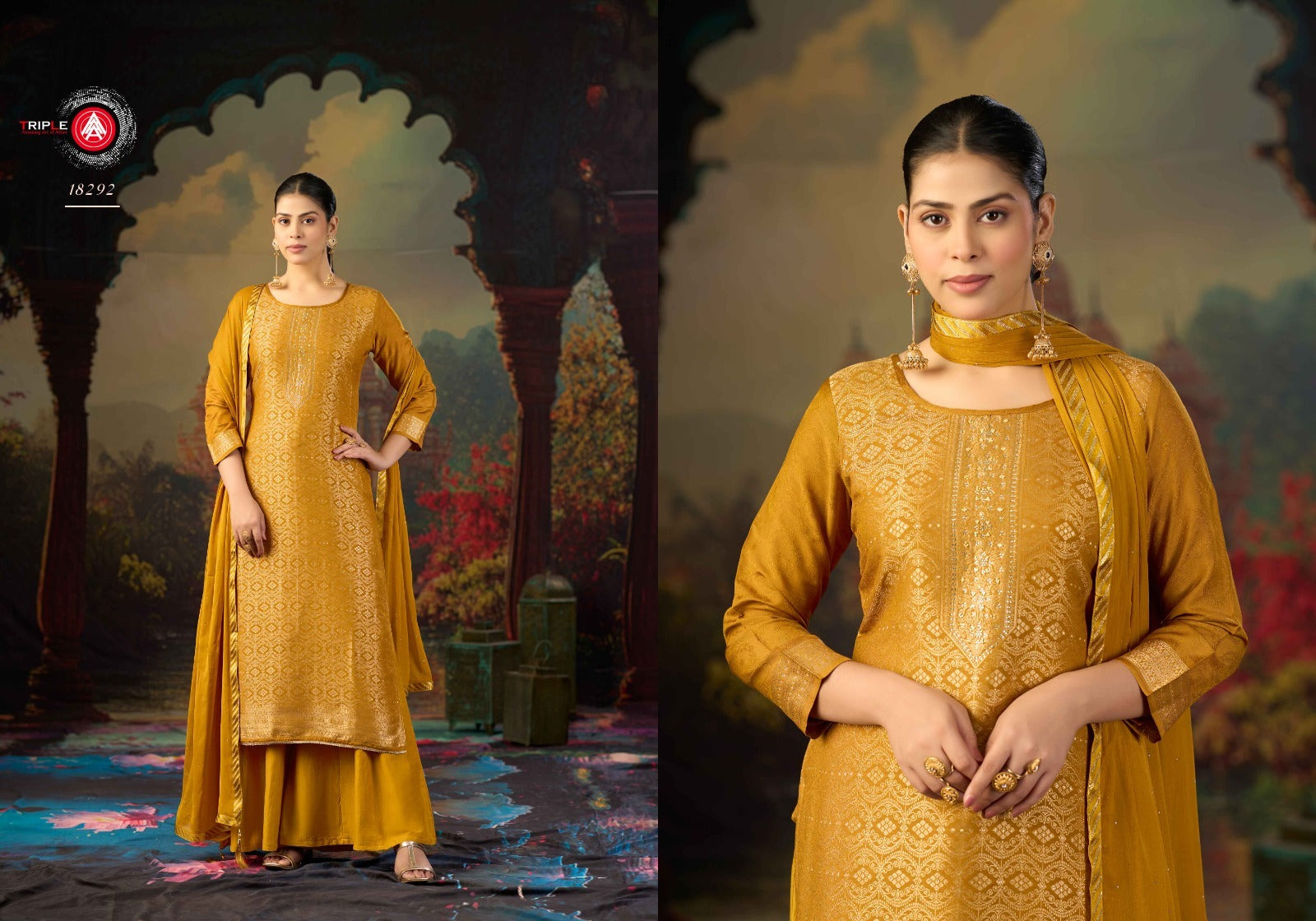 Koyal Vol 6 Triple Aaa Muslin Jacquard Pant Style Suits Manufacturer Ahmedabad