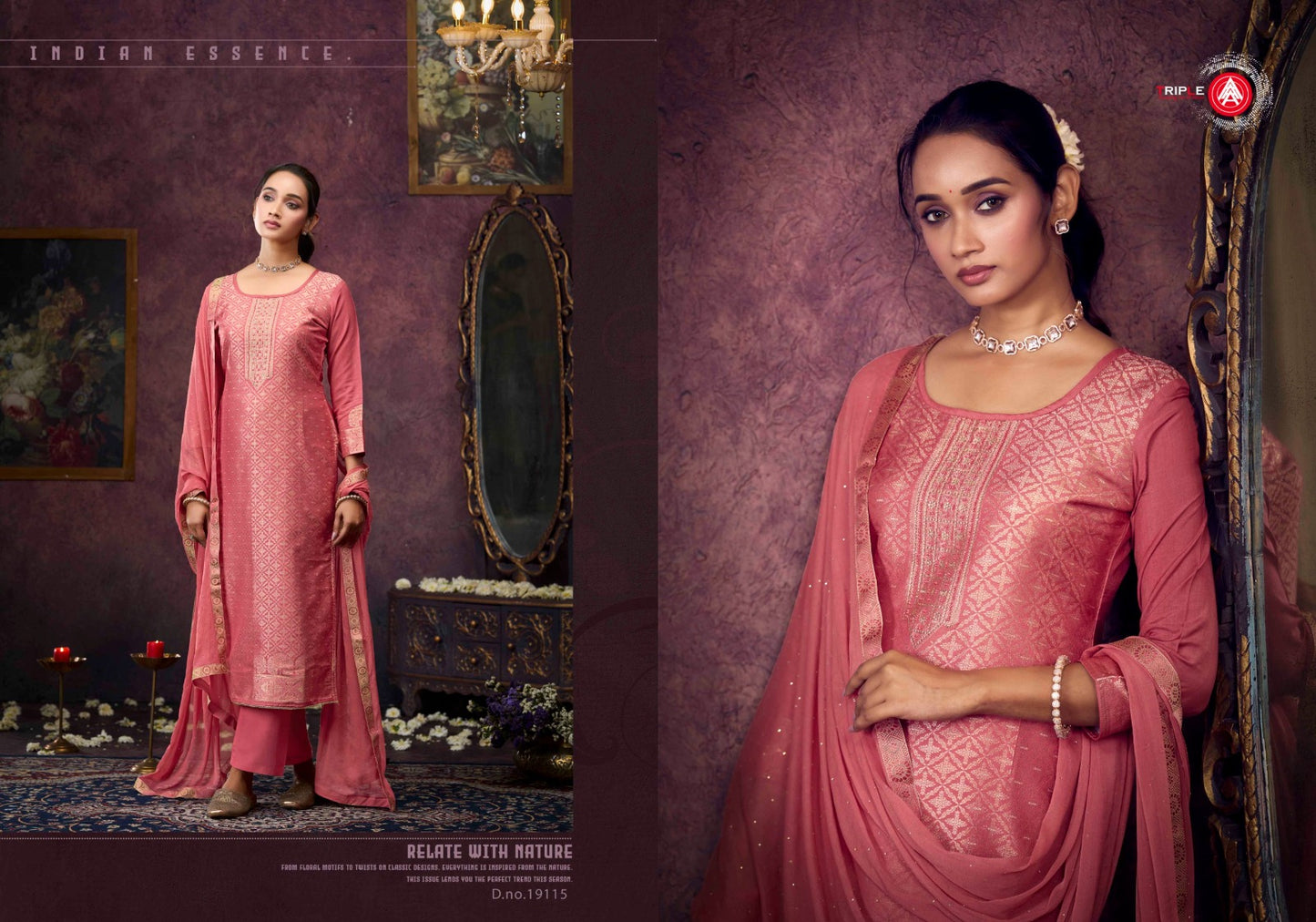 Koyal Vol 8 Triple Aaa Muslin Jacquard Pant Style Suits Exporter