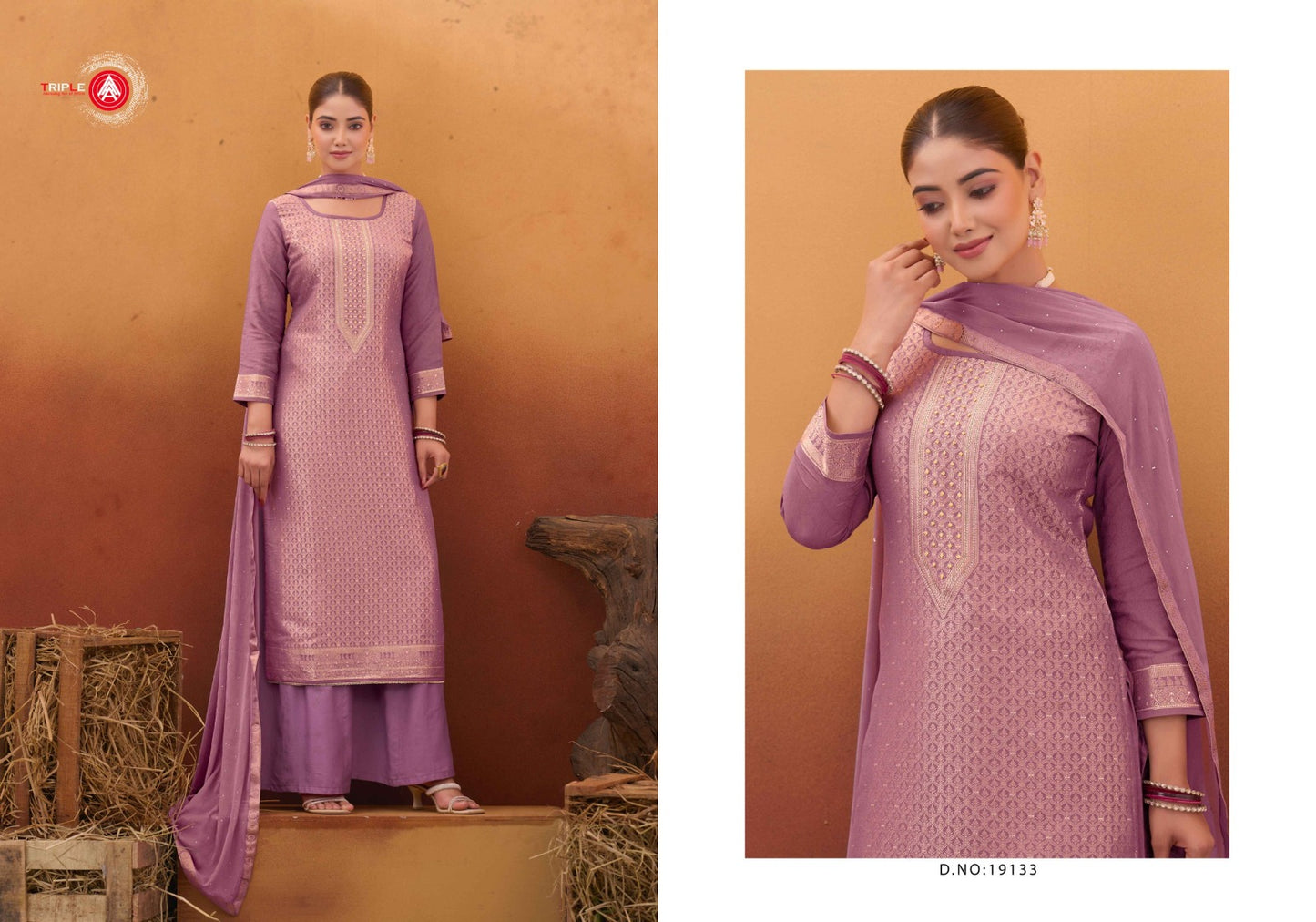 Koyal Vol 9 Triple Aaa Muslin Jacquard Pant Style Suits Wholesale Price