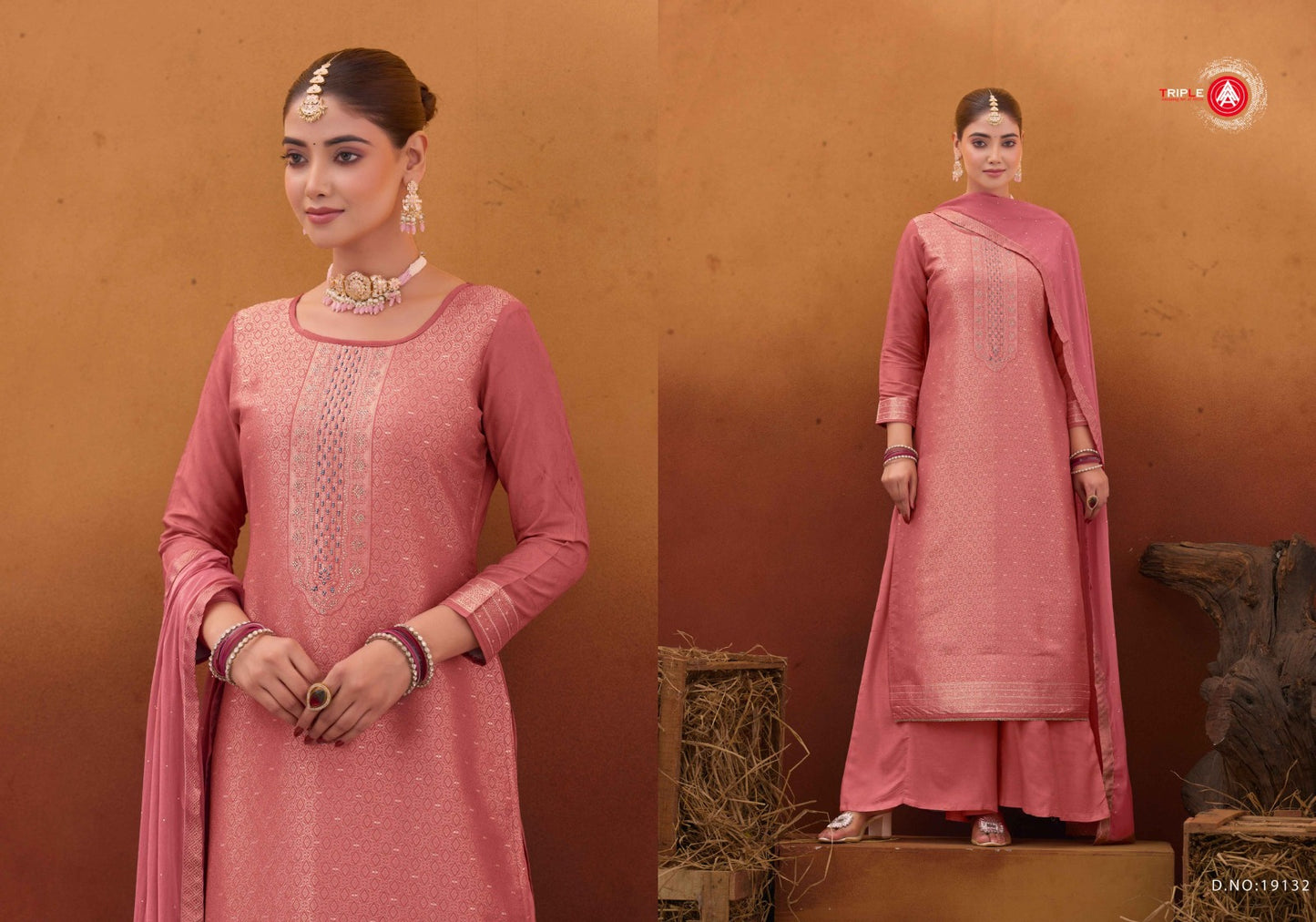 Koyal Vol 9 Triple Aaa Muslin Jacquard Pant Style Suits Wholesale Price