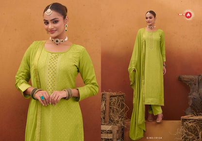 Koyal Vol 9 Triple Aaa Muslin Jacquard Pant Style Suits Wholesale Price