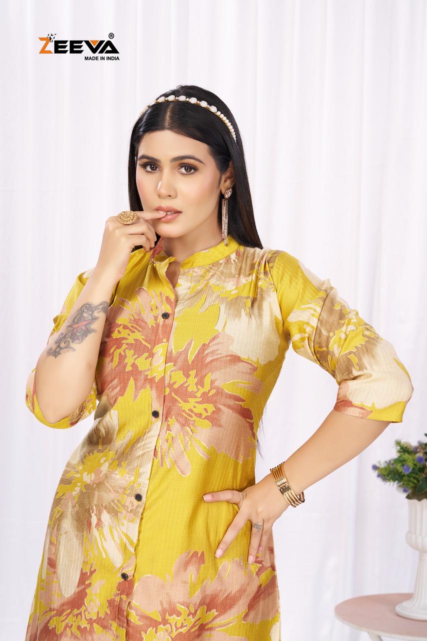 Koyal Zeeva Berlin Kurti Plazzo Set Supplier Ahmedabad