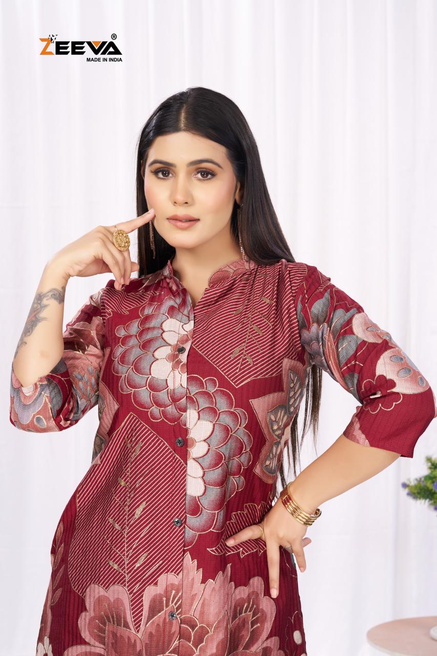 Koyal Zeeva Berlin Kurti Plazzo Set Supplier Ahmedabad