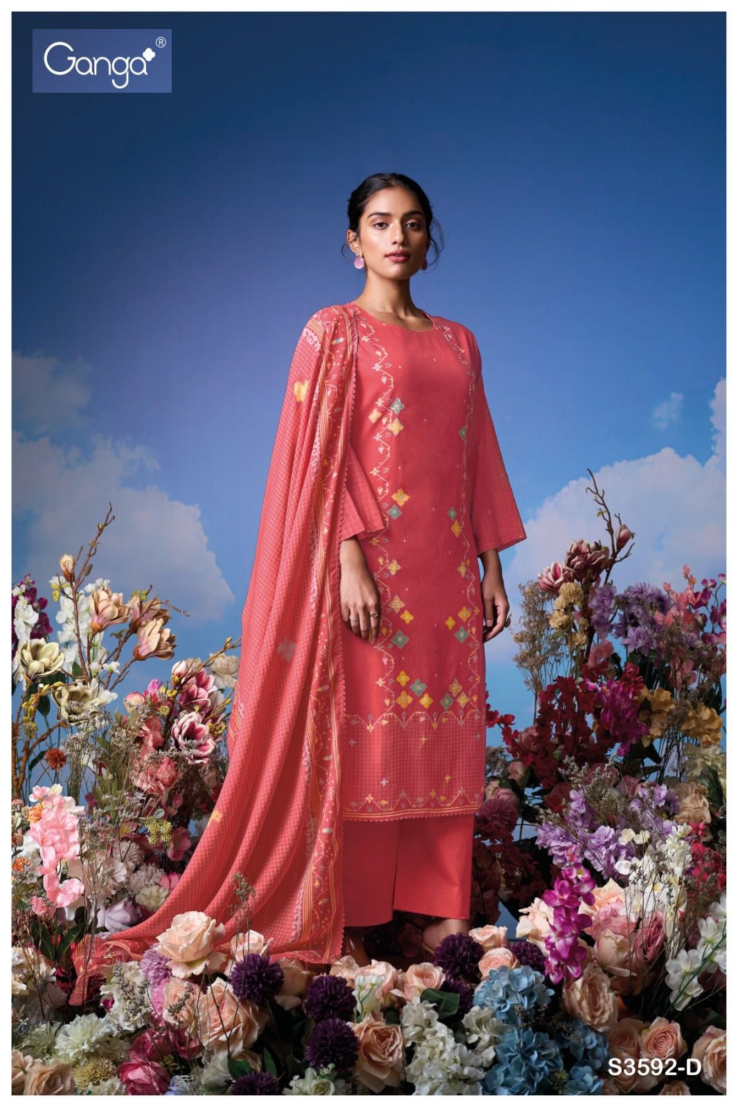 Koyel 3592 Ganga Premium Plazzo Style Suits Wholesaler
