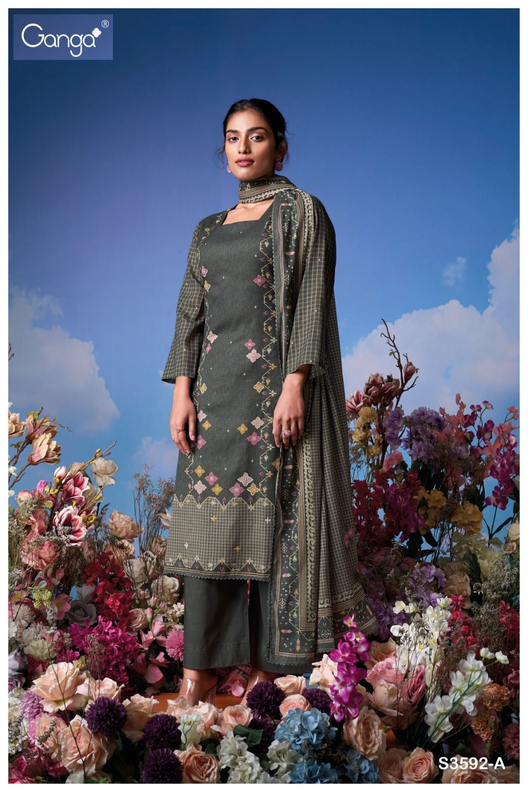 Koyel 3592 Ganga Premium Plazzo Style Suits Wholesaler