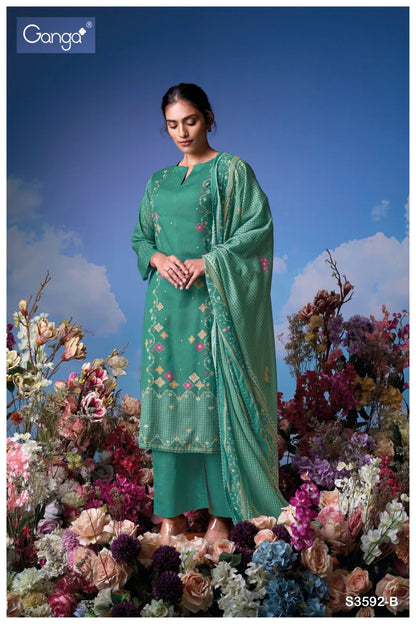 Koyel 3592 Ganga Premium Plazzo Style Suits Wholesaler