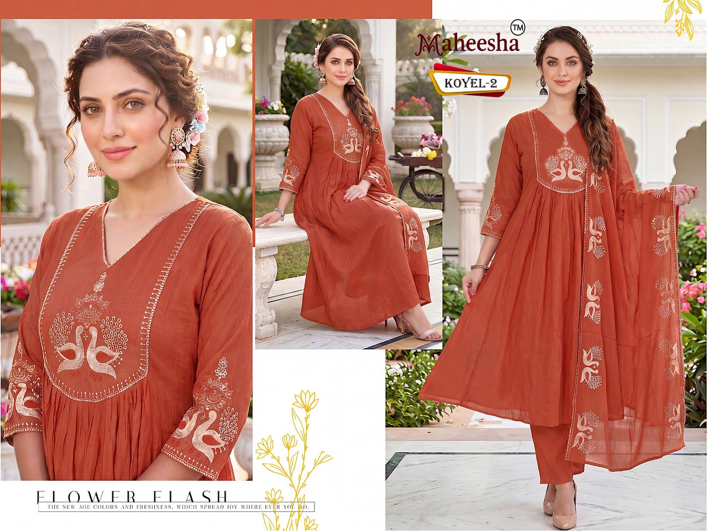 Koyel Maheesha Chiffon Readymade Anarkali Suits Wholesale Price