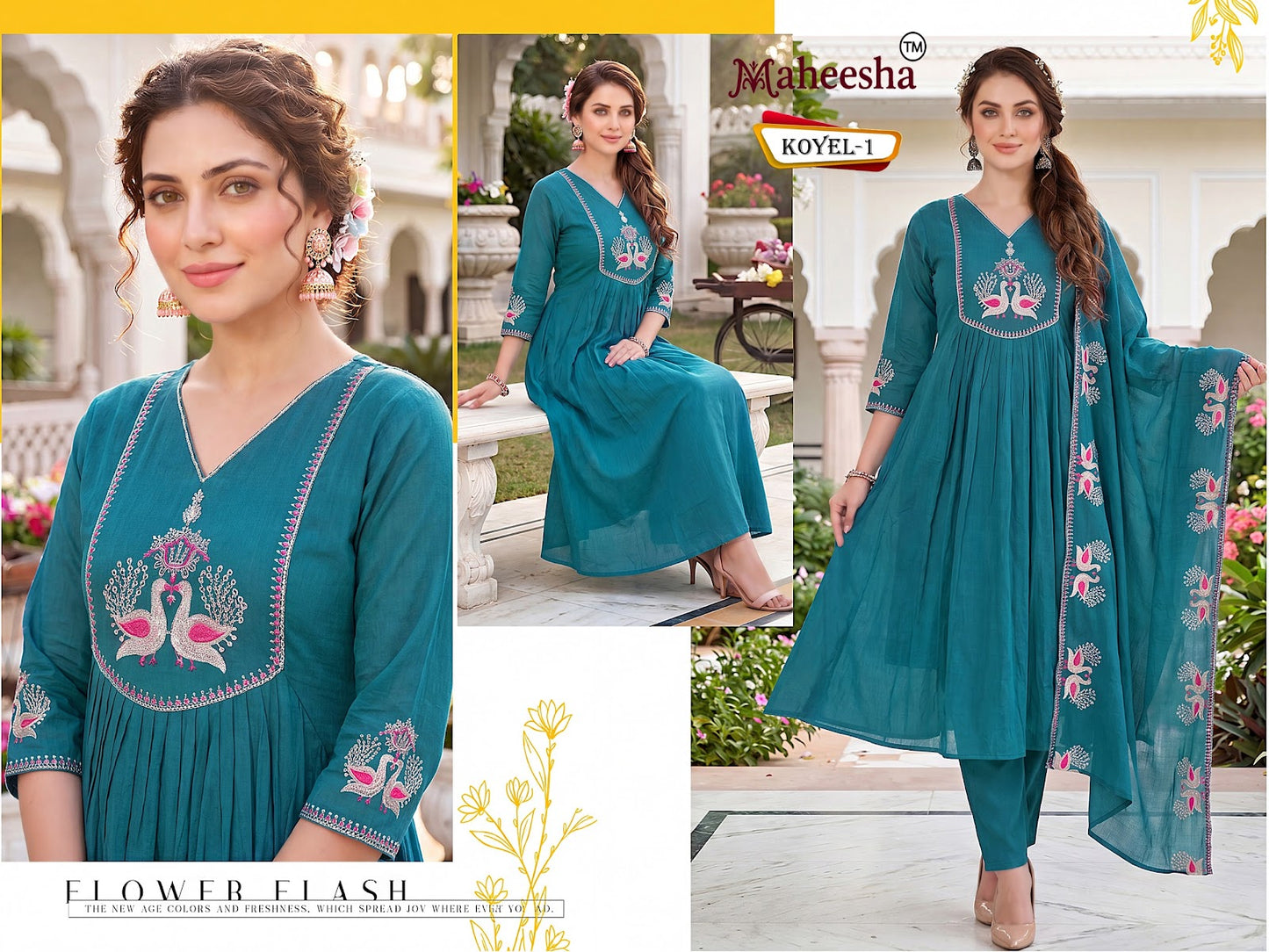 Koyel Maheesha Chiffon Readymade Anarkali Suits Wholesale Price