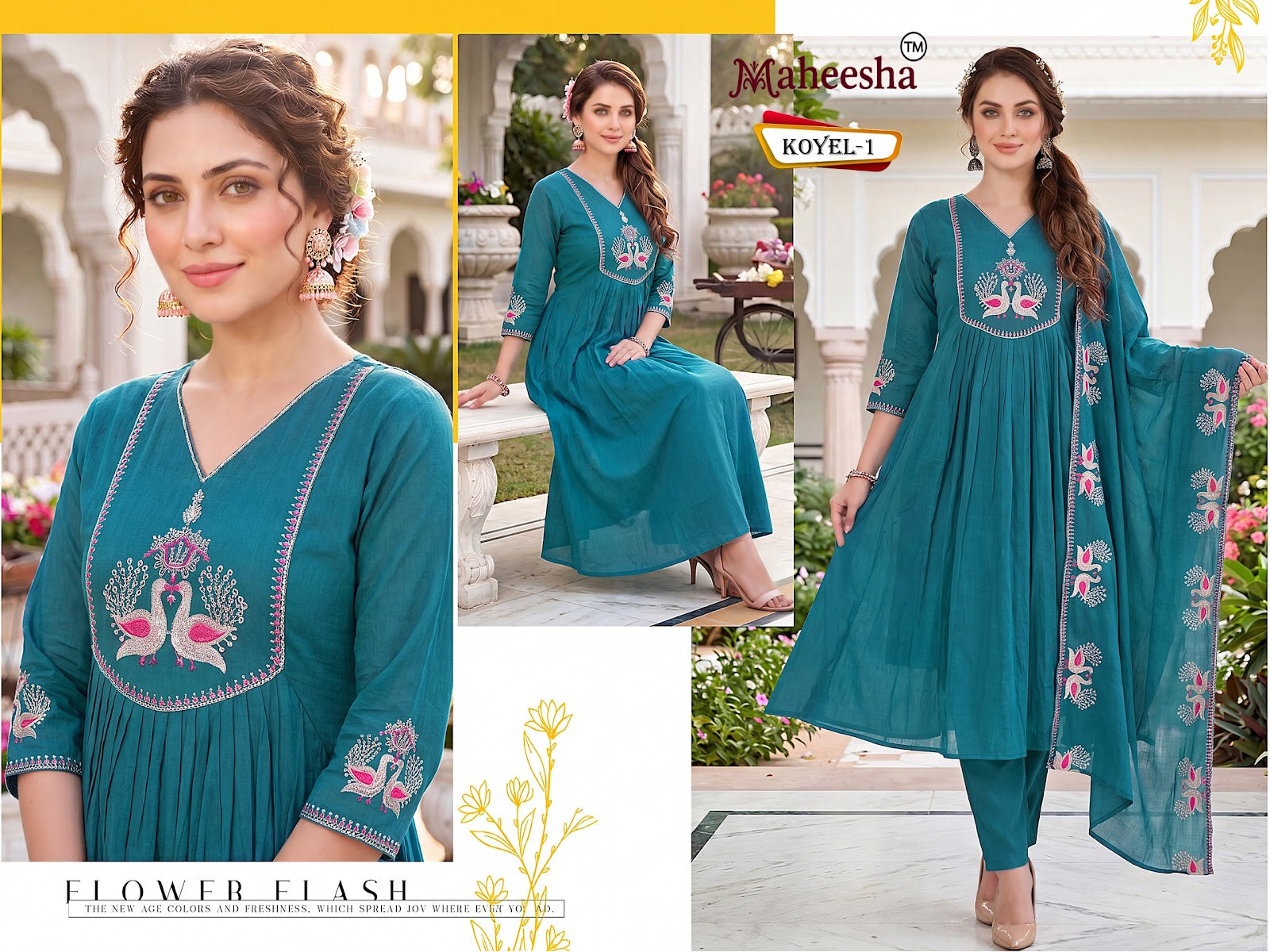 Koyel Maheesha Chiffon Readymade Anarkali Suits Wholesale Price