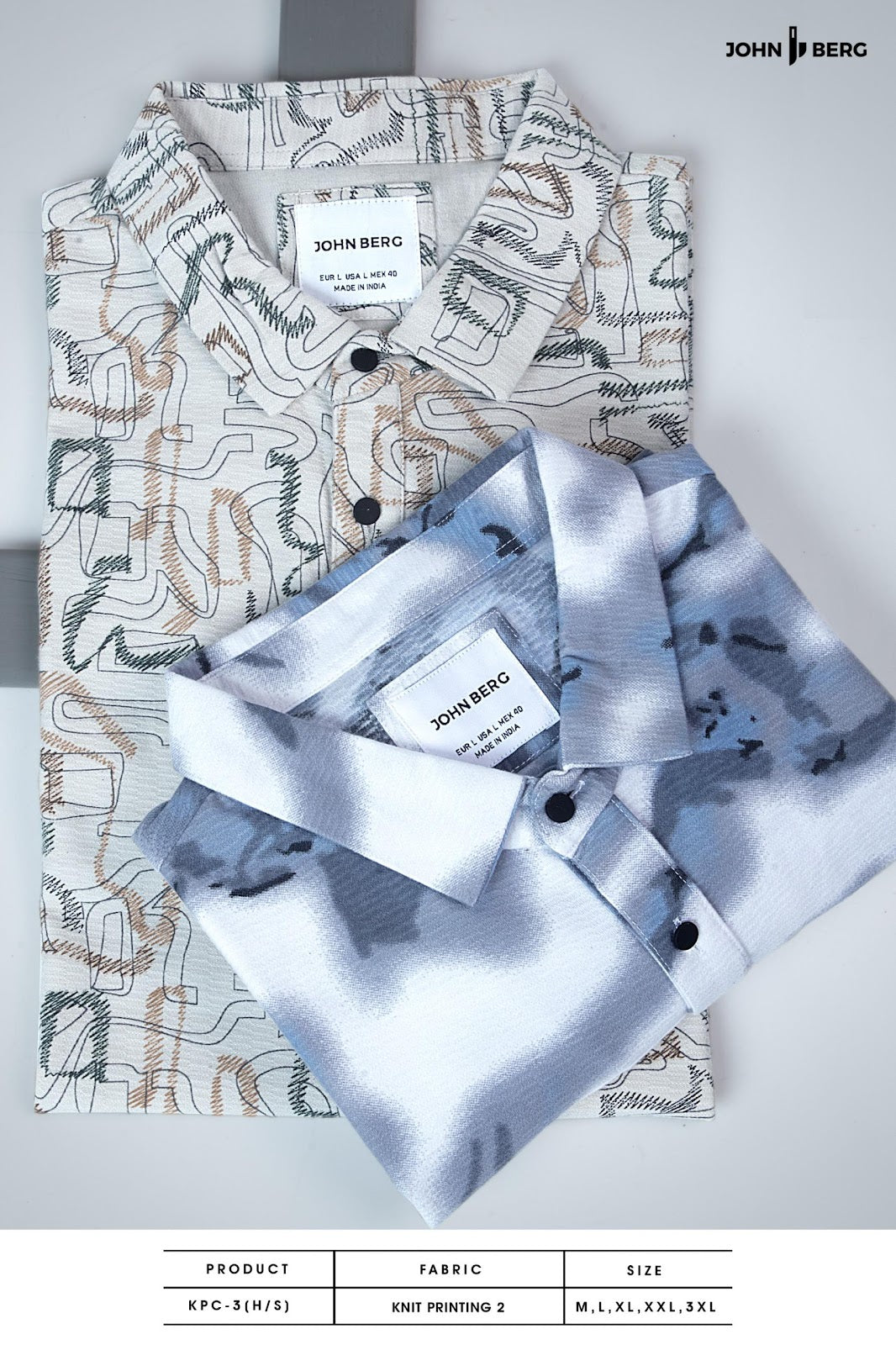 Kpc 3 John Berg Knit Mens Tshirts Exporter India