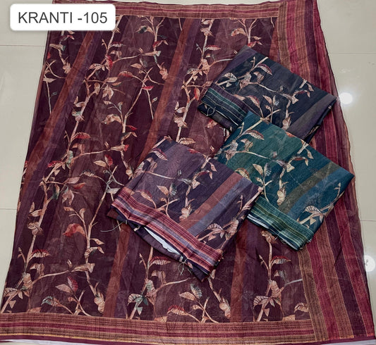 Kranti 105 Kalpveli Soft Cotton Sarees Supplier