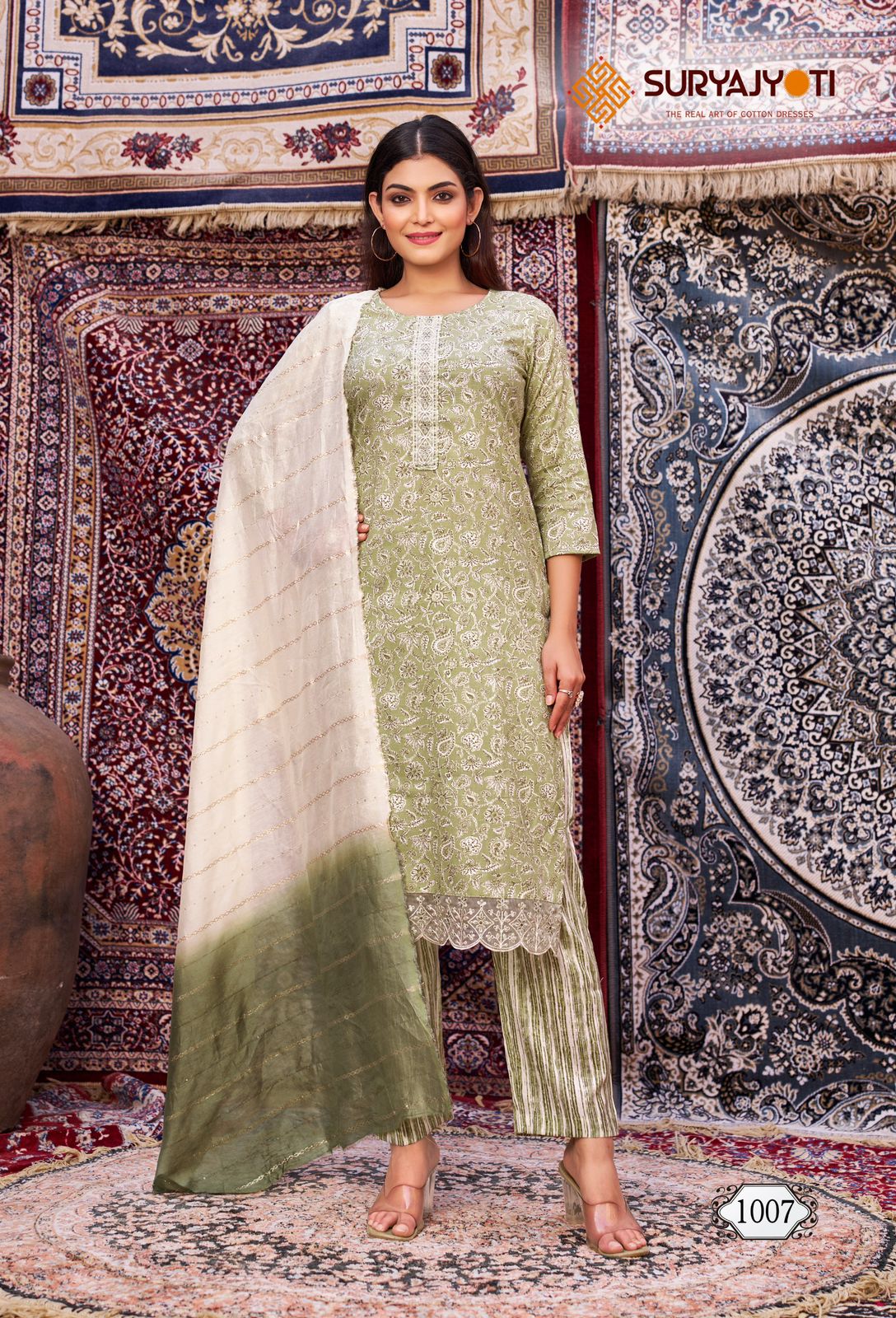 Krati Vol 1 Suryajyoti Rayon Capsule Readymade Pant Style Suits Wholesaler Ahmedabad
