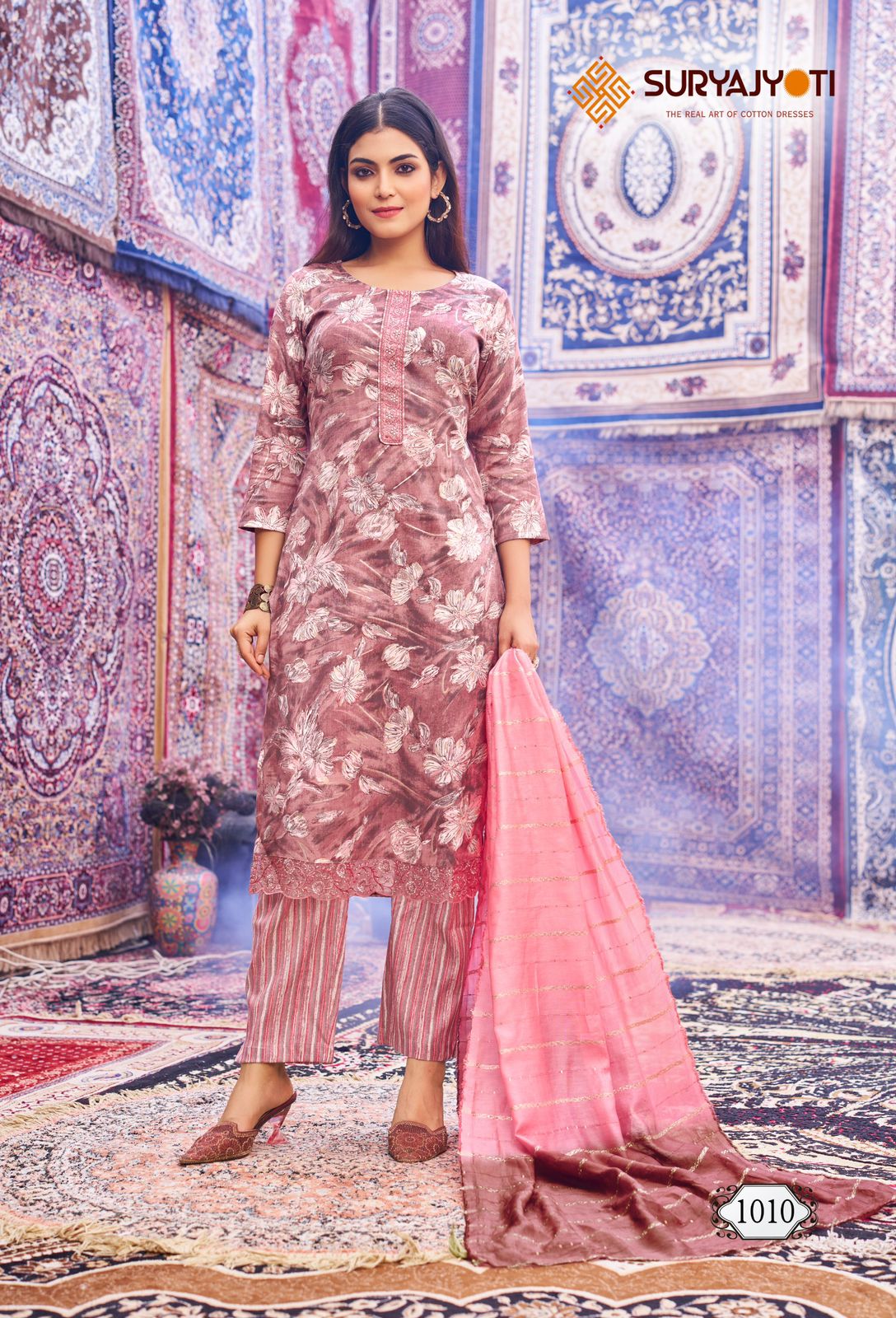 Krati Vol 1 Suryajyoti Rayon Capsule Readymade Pant Style Suits Wholesaler Ahmedabad