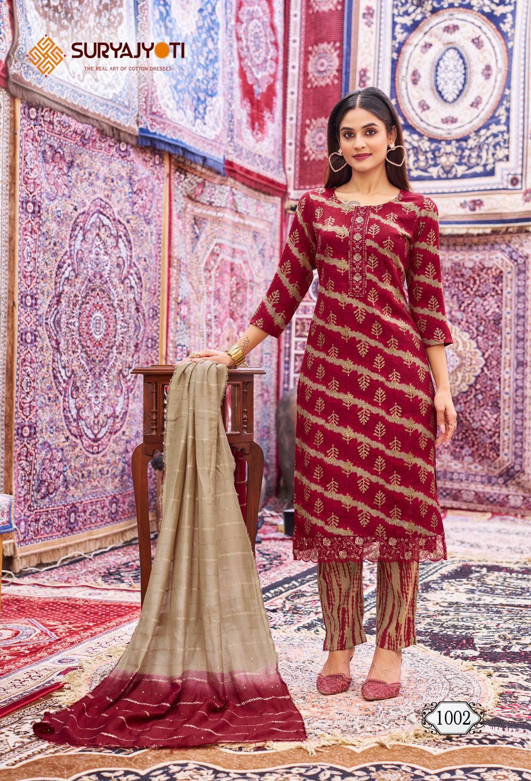 Krati Vol 1 Suryajyoti Rayon Capsule Readymade Pant Style Suits Wholesaler Ahmedabad