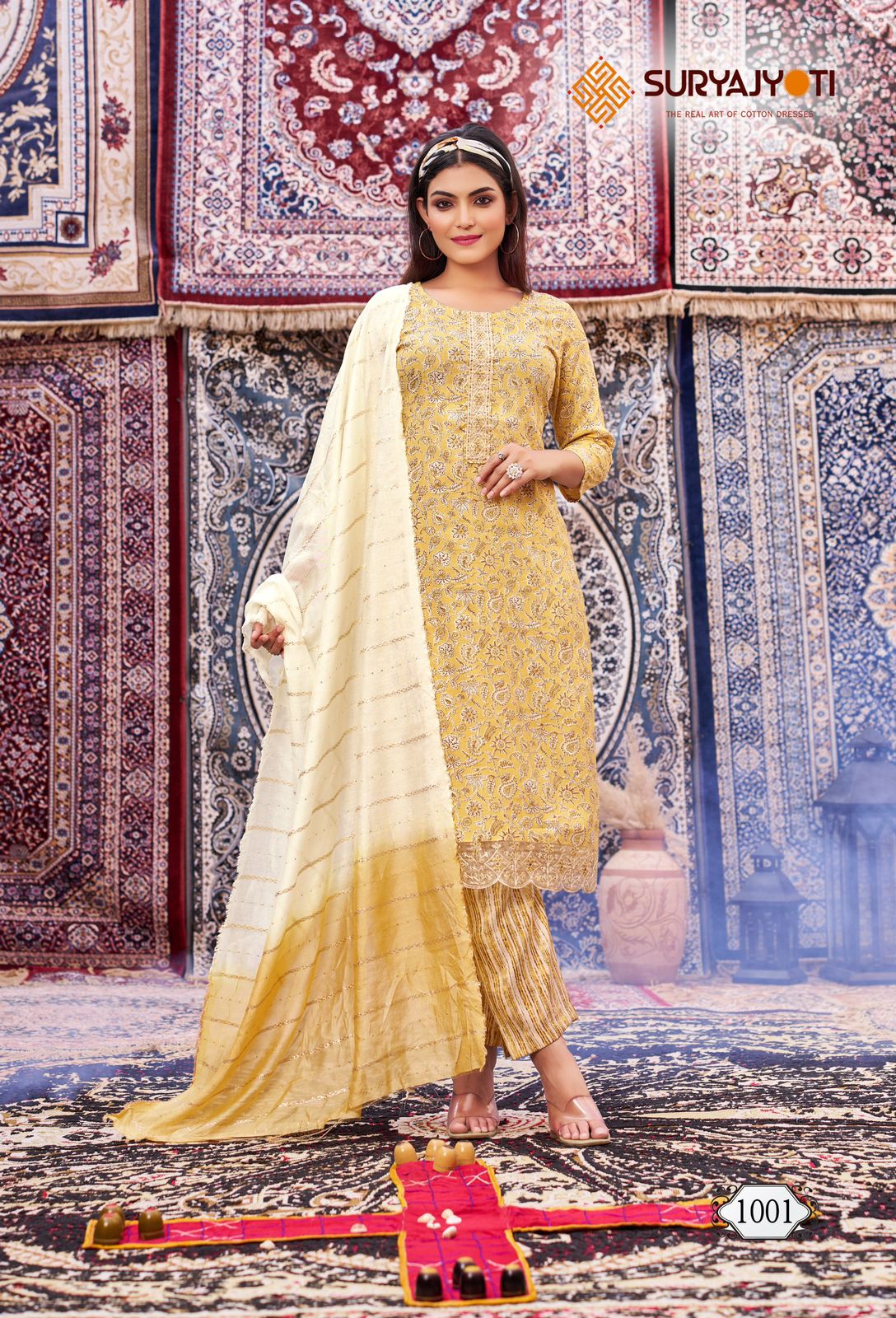 Krati Vol 1 Suryajyoti Rayon Capsule Readymade Pant Style Suits Wholesaler Ahmedabad