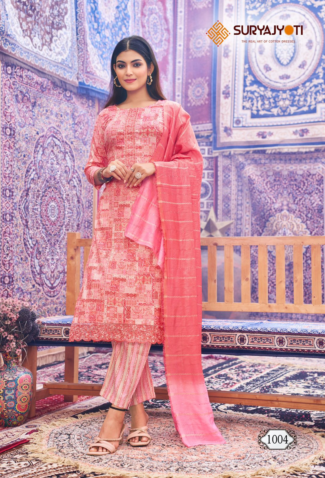Krati Vol 1 Suryajyoti Rayon Capsule Readymade Pant Style Suits Wholesaler Ahmedabad
