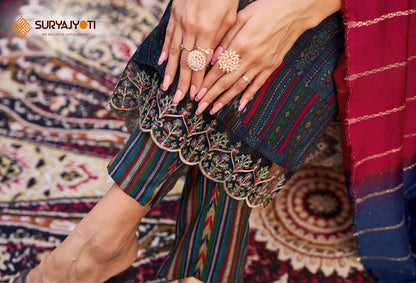 Krati Vol 1 Suryajyoti Rayon Capsule Readymade Pant Style Suits Wholesaler Ahmedabad