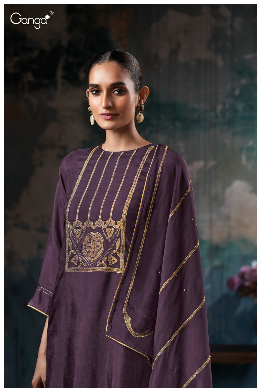 Kresha 3765 Ganga Premium Bemberg Plazzo Style Suits Wholesaler Ahmedabad