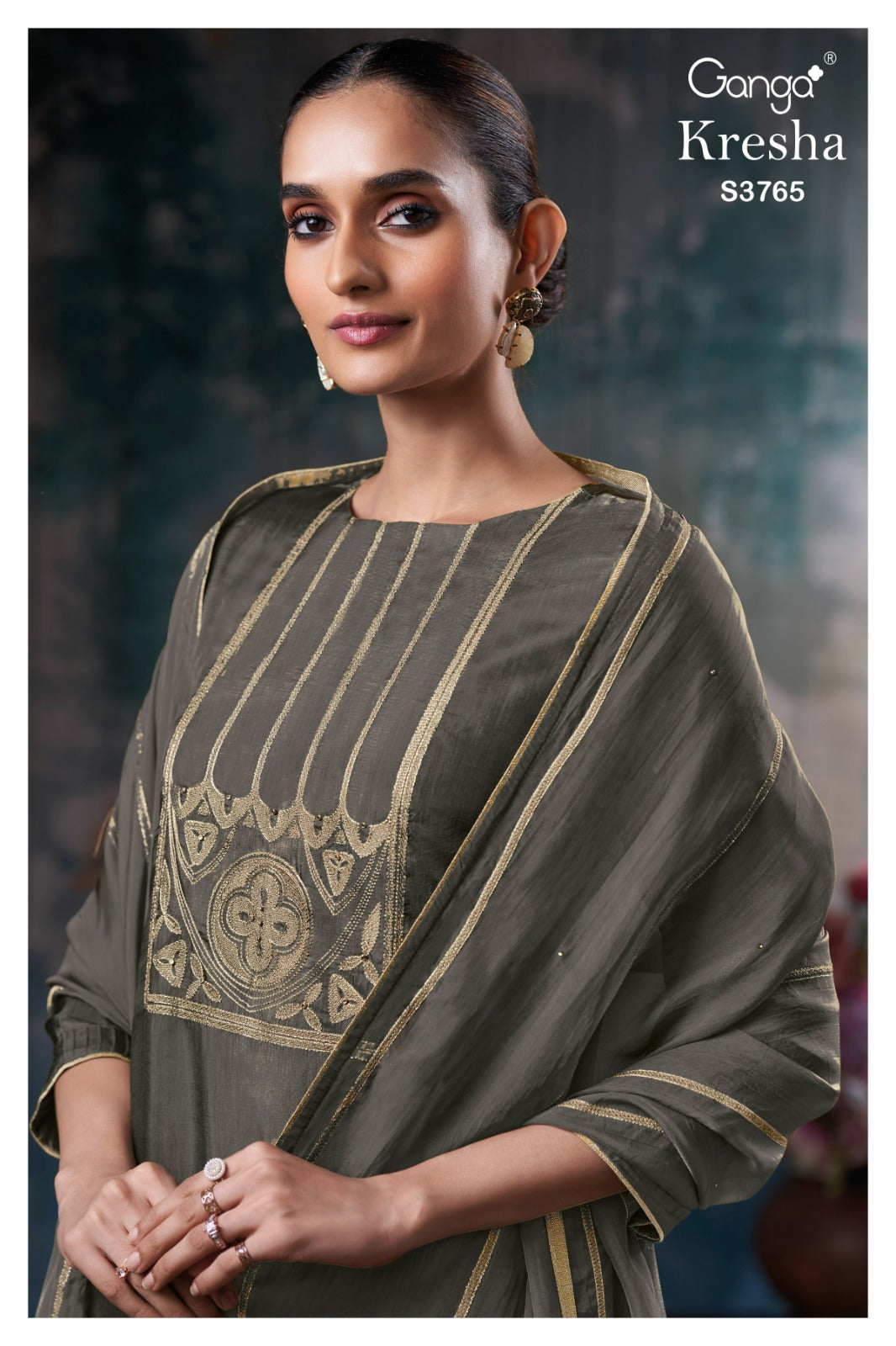 Kresha 3765 Ganga Premium Bemberg Plazzo Style Suits Wholesaler Ahmedabad