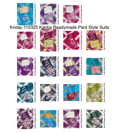 Kriday 110325 Kanha Reyon Readymade Pant Style Suits Manufacturer Ahmedabad
