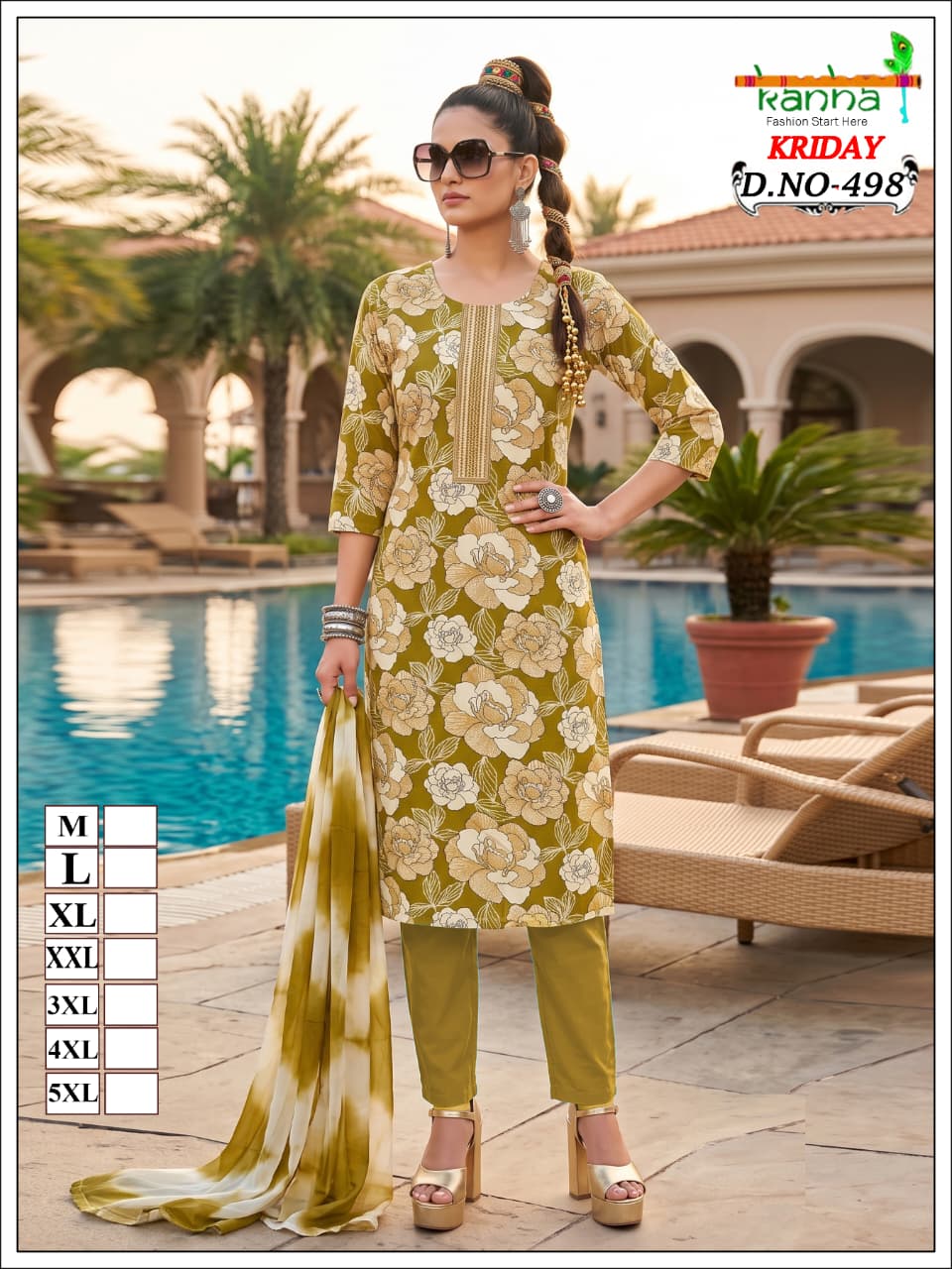 Kriday 2007 Kanha Liva Reyon Readymade Pant Style Suits Wholesale Price