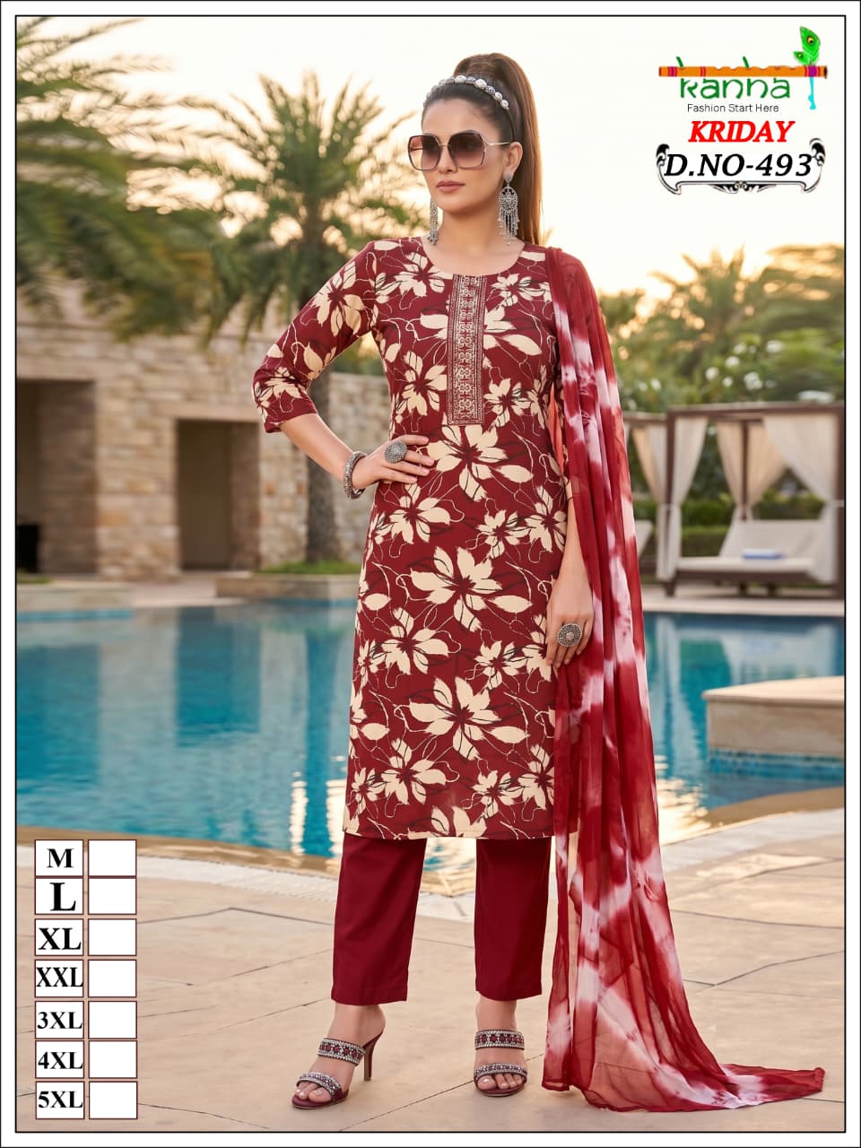 Kriday 2007 Kanha Liva Reyon Readymade Pant Style Suits Wholesale Price