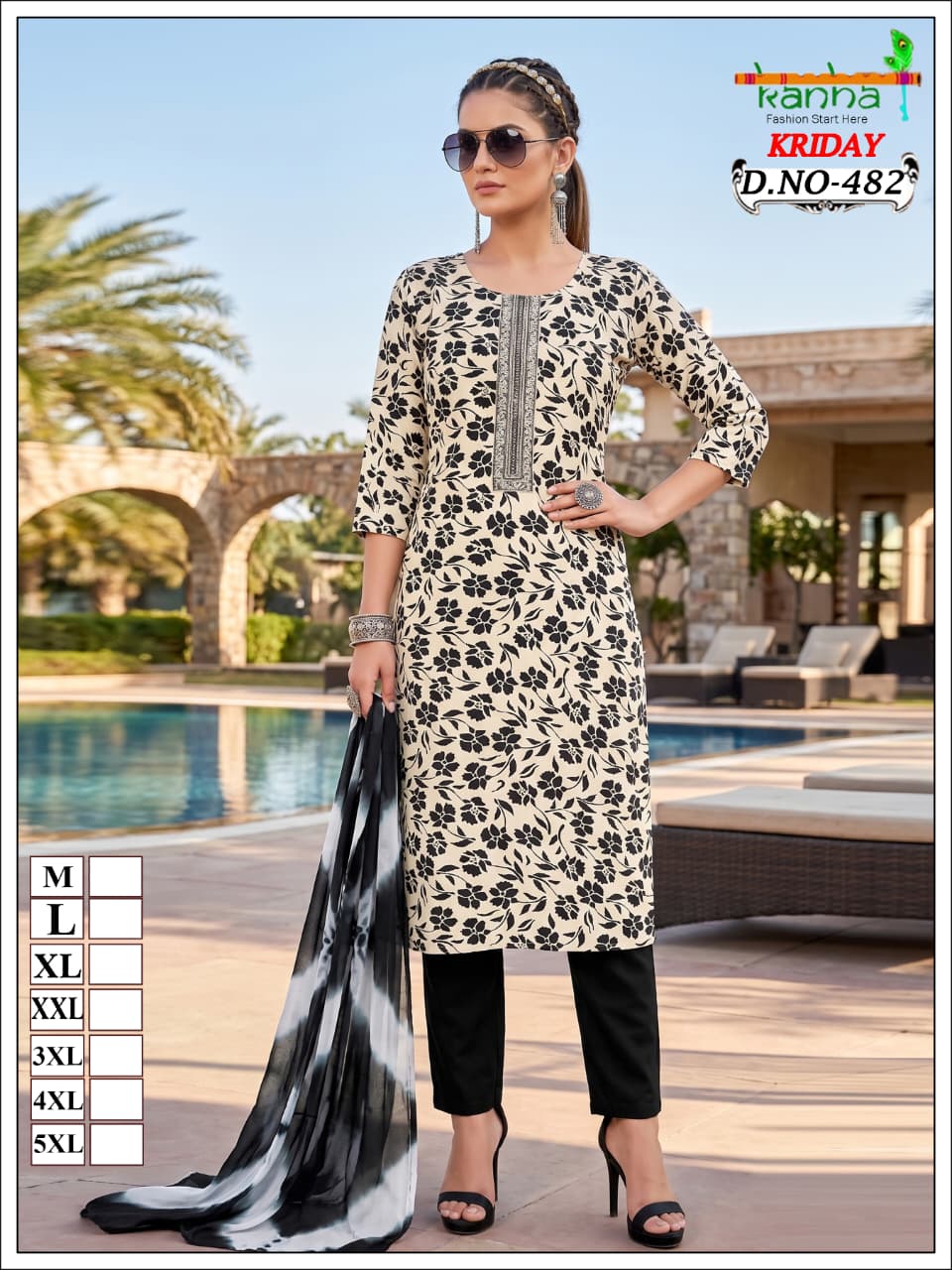 Kriday 2007 Kanha Liva Reyon Readymade Pant Style Suits Wholesale Price