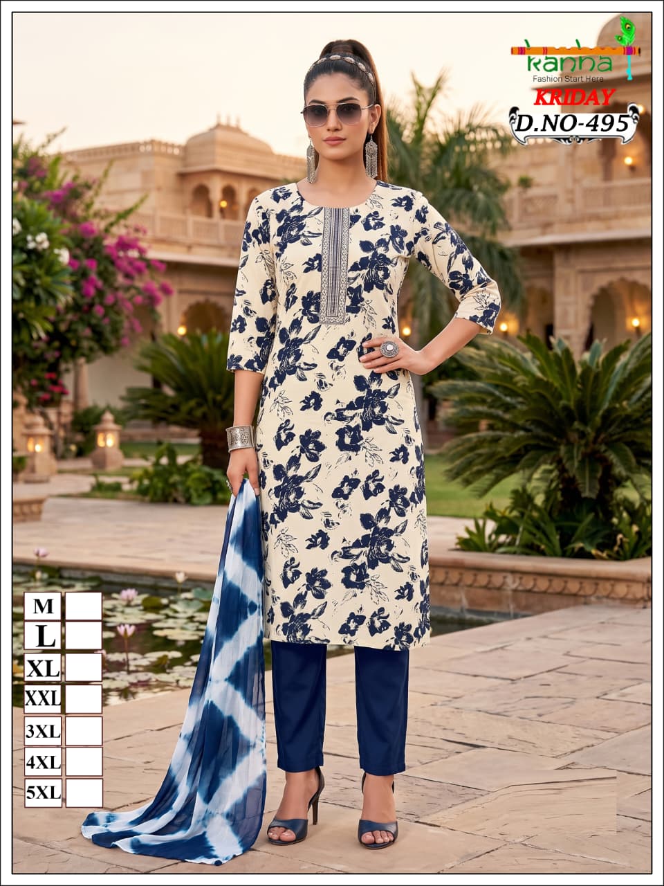 Kriday 2007 Kanha Liva Reyon Readymade Pant Style Suits Wholesale Price