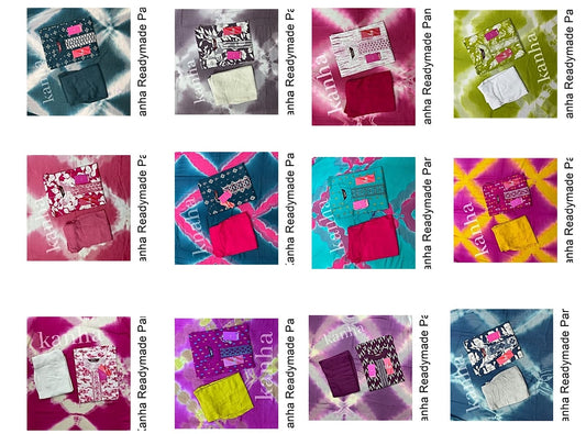 Kriday 271224 Kanha Reyon Readymade Pant Style Suits Exporter India