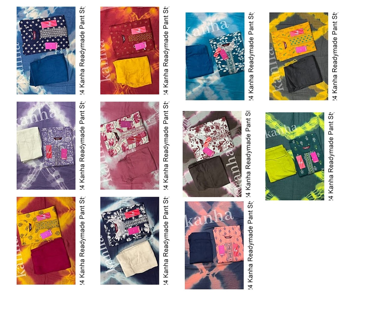 Kriday 271224 Kanha Reyon Readymade Pant Style Suits Exporter India