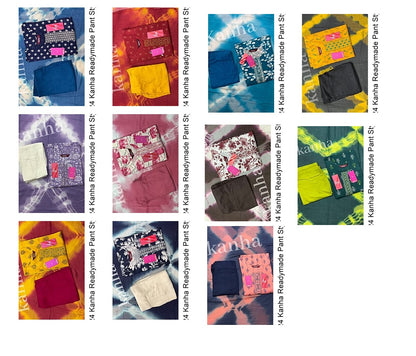 Kriday 271224 Kanha Reyon Readymade Pant Style Suits Exporter India