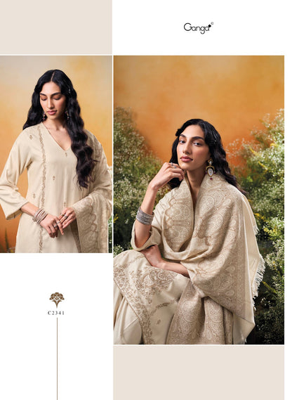 Kridha Ganga Pashmina Suits Wholesaler Ahmedabad