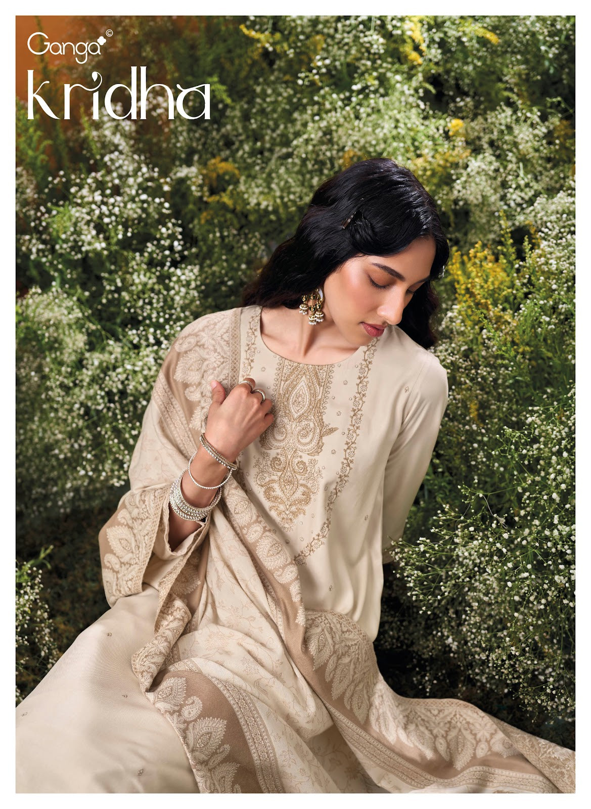 Kridha Ganga Pashmina Suits Wholesaler Ahmedabad