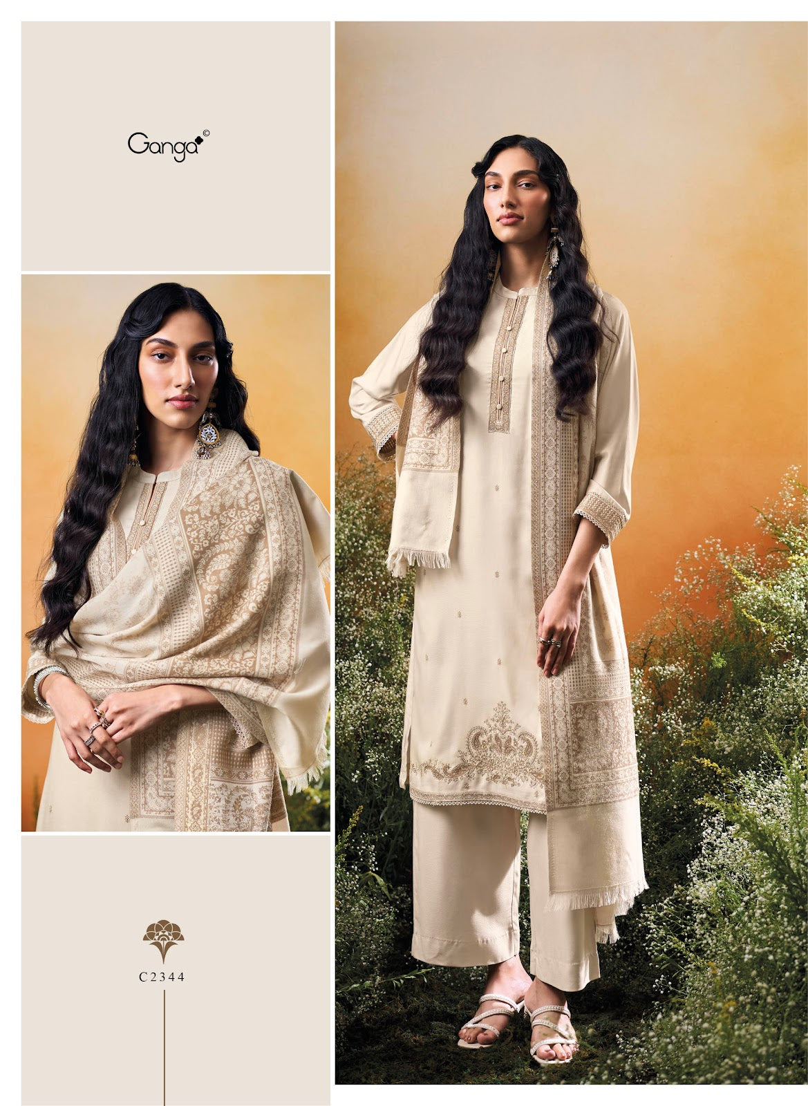 Kridha Ganga Pashmina Suits Wholesaler Ahmedabad