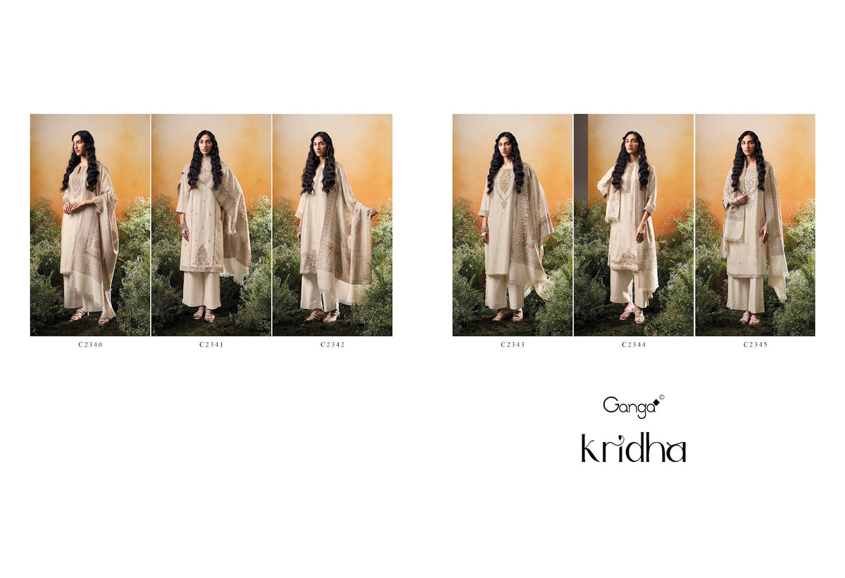 Kridha Ganga Pashmina Suits Wholesaler Ahmedabad