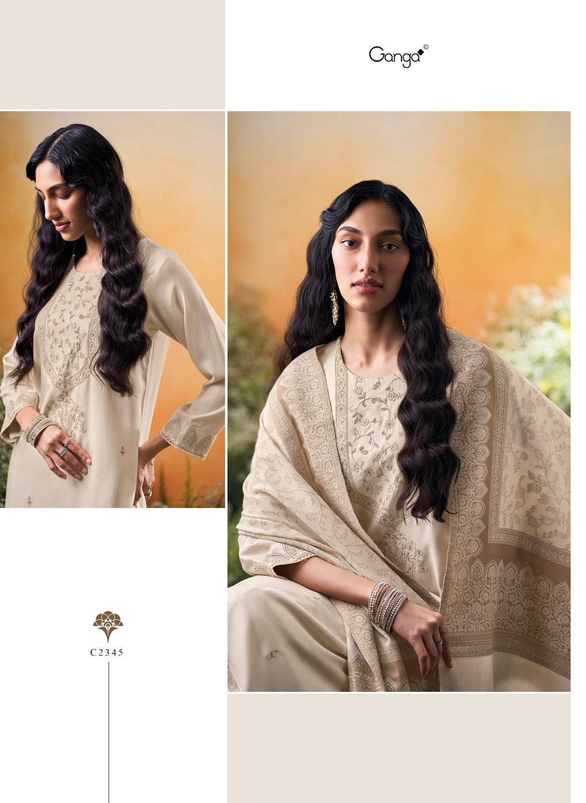 Kridha Ganga Pashmina Suits Wholesaler Ahmedabad
