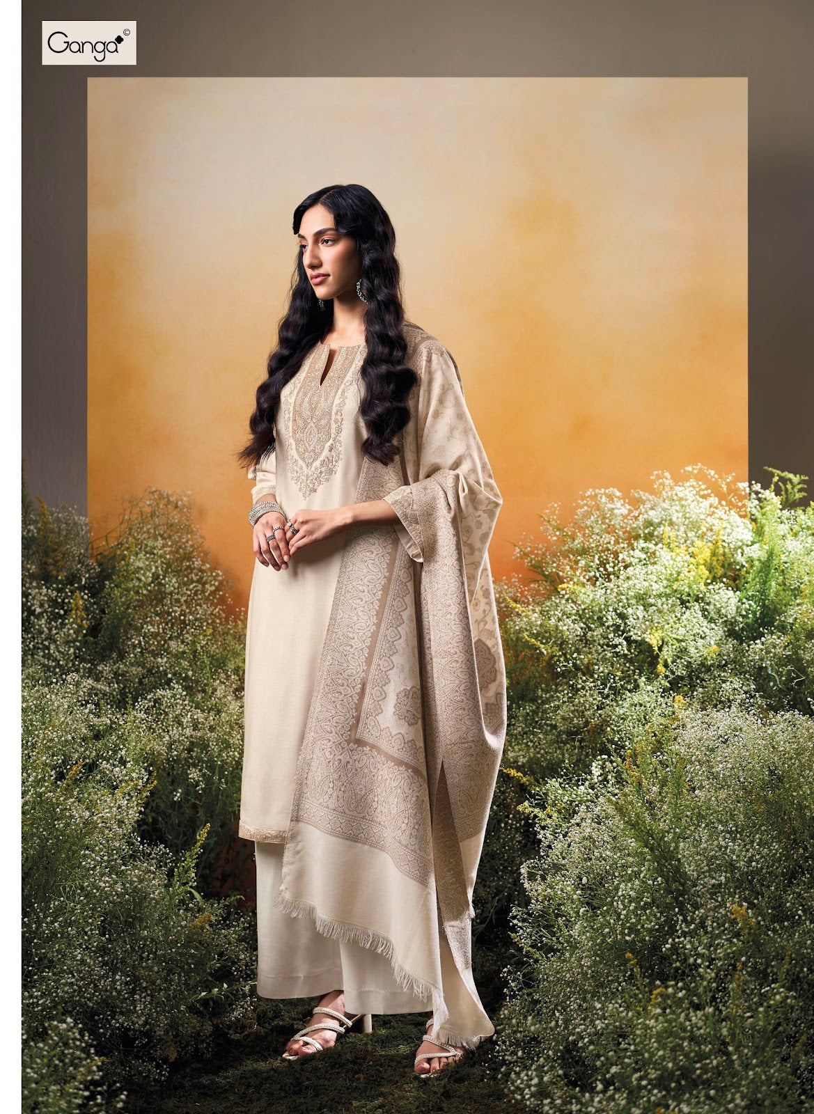 Kridha Ganga Pashmina Suits Wholesaler Ahmedabad