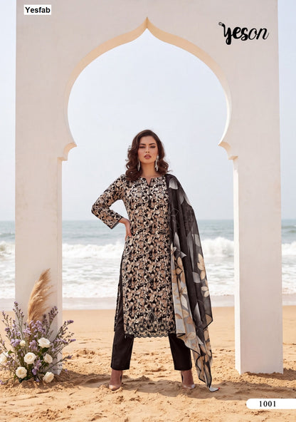 Kridha Yeson Yesfab Viscose Pashmina Suits Wholesaler