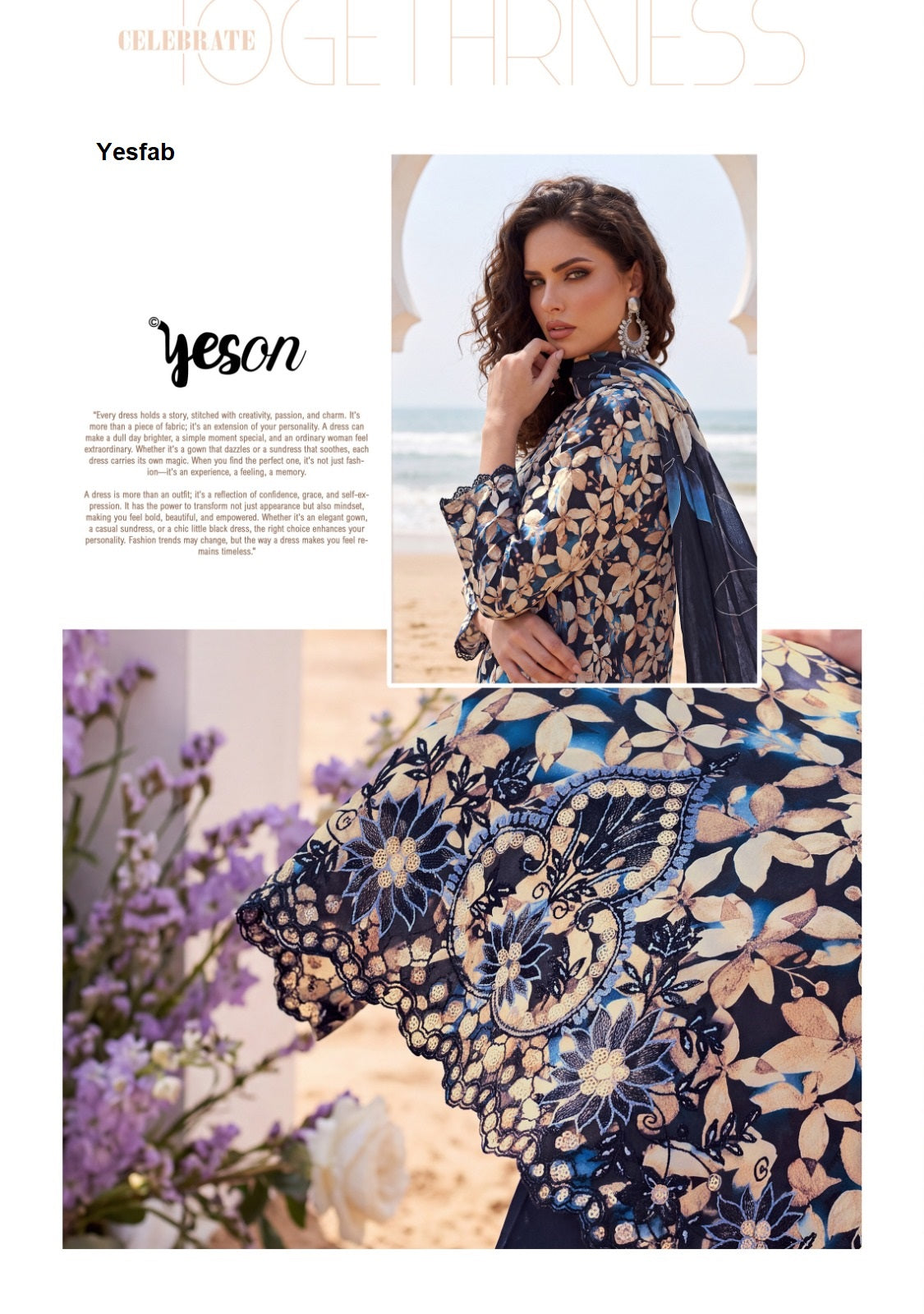 Kridha Yeson Yesfab Viscose Pashmina Suits Wholesaler