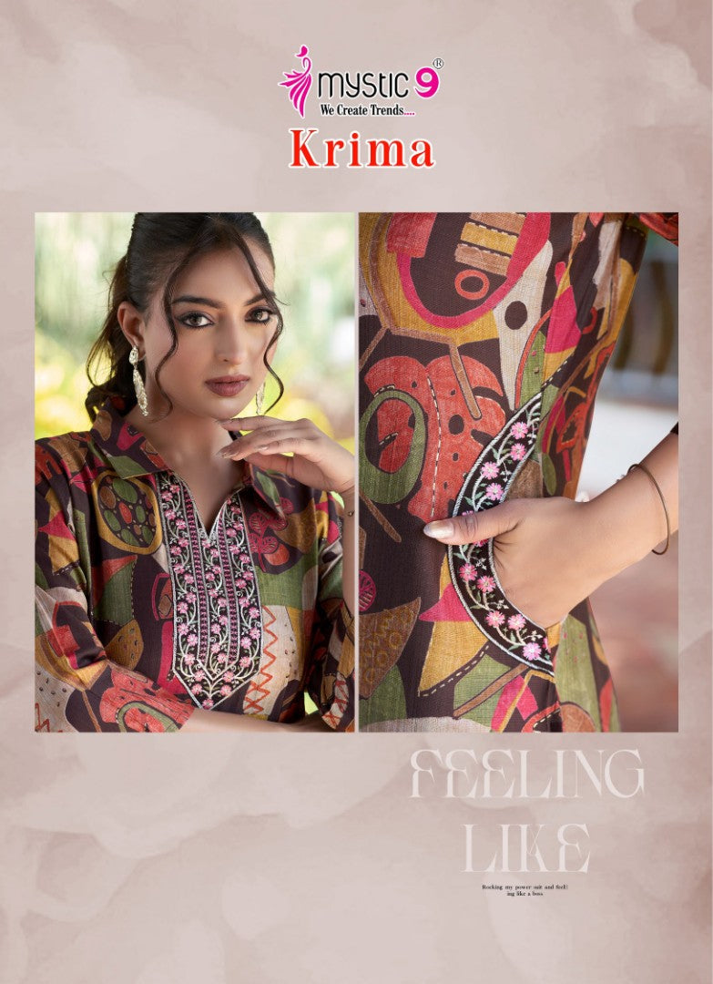 Krima Vol 1 Mystic 9 Vertican Co Ord Set Exporter India