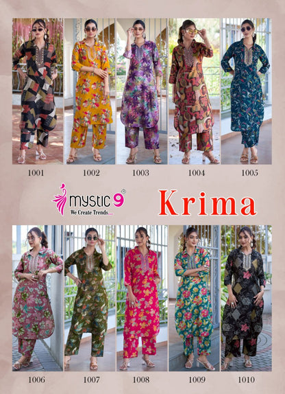 Krima Vol 1 Mystic 9 Vertican Co Ord Set Exporter India