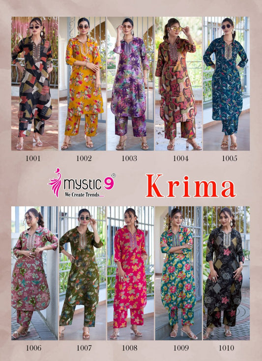 Krima Vol 1 Mystic 9 Vertican Co Ord Set Exporter India